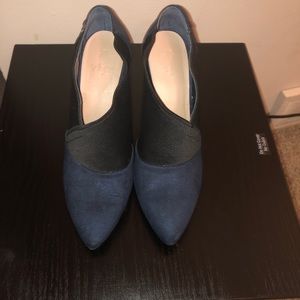 Blue and Black Vera Wang Heels